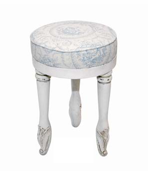 Halo Furnishings Ltd Halo French Painted Upholstered Stool