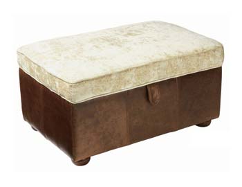 Halo Furnishings Ltd Halo Seattle Leather Footstool