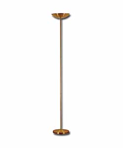 Floor Standing Uplighter - Satin Brass Finish