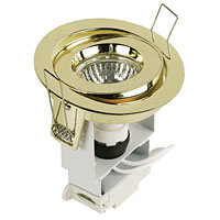 HALOLITE Adjustable Mains Halogen Downlight Brass