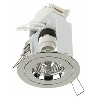 Fixed GZ/GU10 Polished Chrome Mains Voltage Downlight