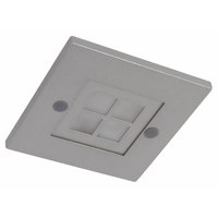 HALOLITE LED Wall Light Fixed Square Silver