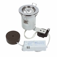 HALOLITE Pressed MR16 Fixed Fire-rated Downlight Kit Chrome