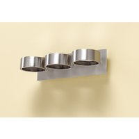 HALOLITE Silver Triple Adjustable Wall Lights 21W
