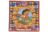 Dora The Explorer Wooden Clock Puzzle