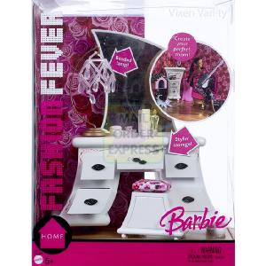 HALSALL - MATTEL Barbie Fashion Fever Small Furniture Vixen Vanity
