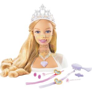 Hair Styling Head Doll on Styling Head Of Barbie As Rapunzel Lets Girls Style Her Long Long Hair