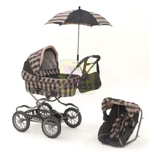 Halsall Silvercross Country Classic Pram With Detatchable Carry Seat