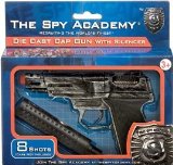 Halsall The Spy Academy Die-Cast Cap Pistol With Silencer