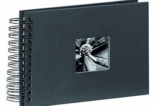 Hama 24 x 17/ 50 cm Fine Art Spiral Album, Black