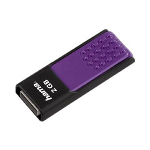 Hama 2GB Paletto FlashPen USB Flash Drive - Purple