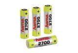 Hama AA 2700 mAh Rechargeable Battery - FOUR PACK