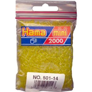 Hama 2000 Mini Beads Transparent Yellow