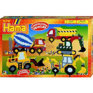 Hama Construction Vehicles Large Gift Box Midi Beads