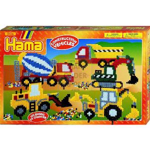 Hama Construction Vehicles Large Gift Box Midi Beads