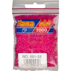 Hama Mini Beads Neon Pink