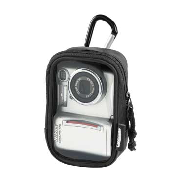 HAMA Camera Case with Clear Front and Karabiner Hook - 26277