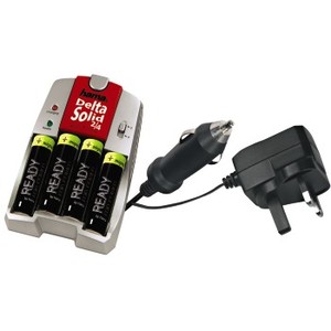 Delta Solid Battery Charger + 4 x 2100 mAh