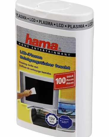 Hama LCD/Plasma Cleaning Cloths, 100 pieces