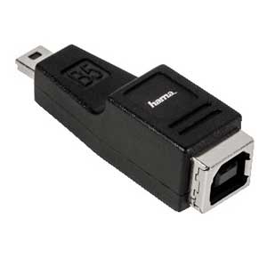 hama Multimedia / Digital Camera Accessory - Mini USB Adaptor B5 - 46797