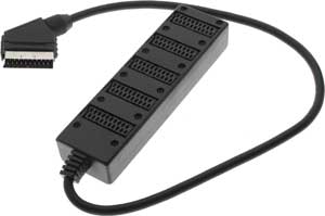 hama Multimedia - Scart Splitter, 5-fold - 42948