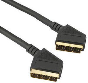 hama Multimedia Cable SCART to SCART 3 metre (GOLD) - 11945 - CLEARANCE