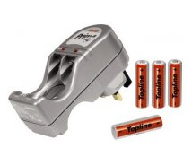 PRIMA Plug-In Battery Charger + 4 AA