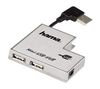 HAMA USB 2.0 Hub(480 mbits/s) 4 ports- silver metal