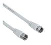 HAMA White double shielded cable `f` male plug <-->
