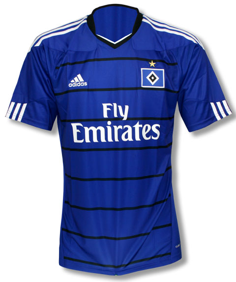 Hamburg SV Adidas 2010-11 Hamburg Adidas Away Football Shirt