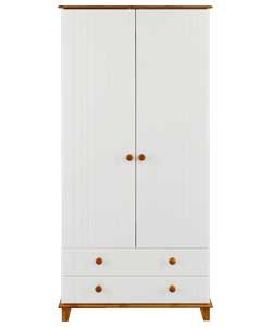 Hamilton 2 Door 2 Drawer Robe - White