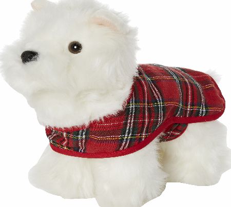 Hamleys 30cm Tartan Westie Soft Toy