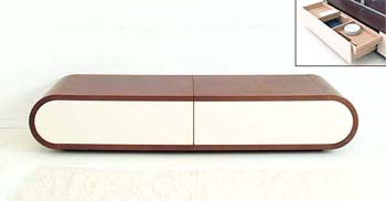 Be Round Edge Lowboard in Espresso Oak