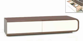 Be Square Edge Entertainment Unit in Espresso Oak