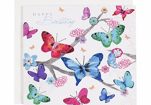 Butterflies Birthday Card