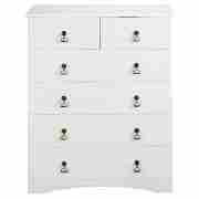 Hampshire 6 Drawer Chest, White