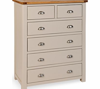 Hampstead Stone Grey 2 over 4 Drawer Chest 390.008