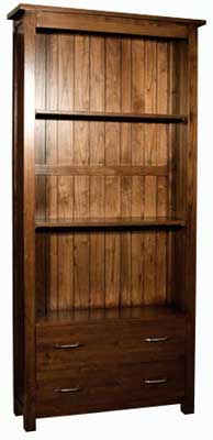 hampton Dark 78.5in x 35in Bookcase