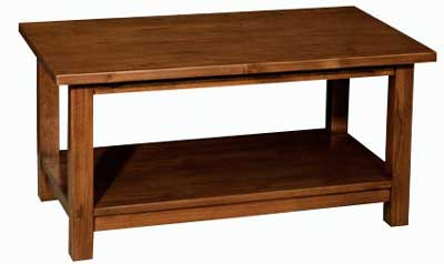 hampton Dark Oblong Coffee Table