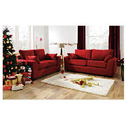 Hampton sofa large, claret