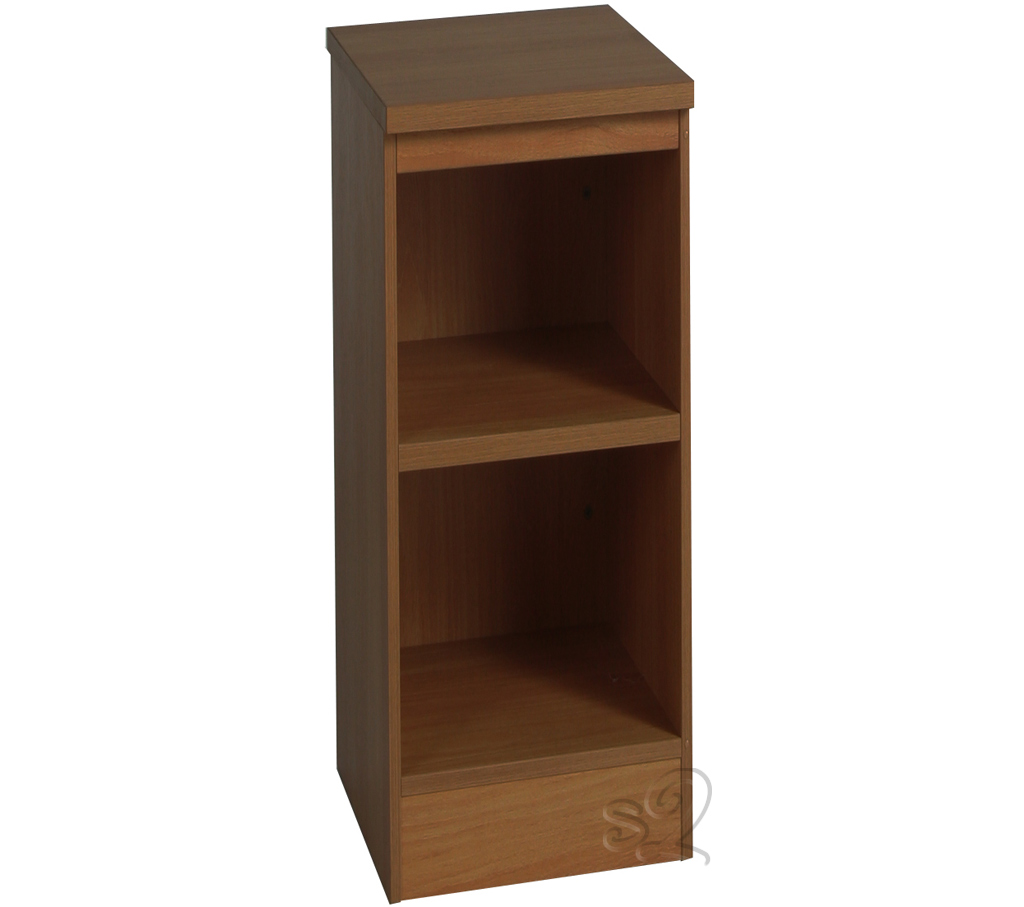 Teak Narrow Bookcase with 1 shelf 660mm