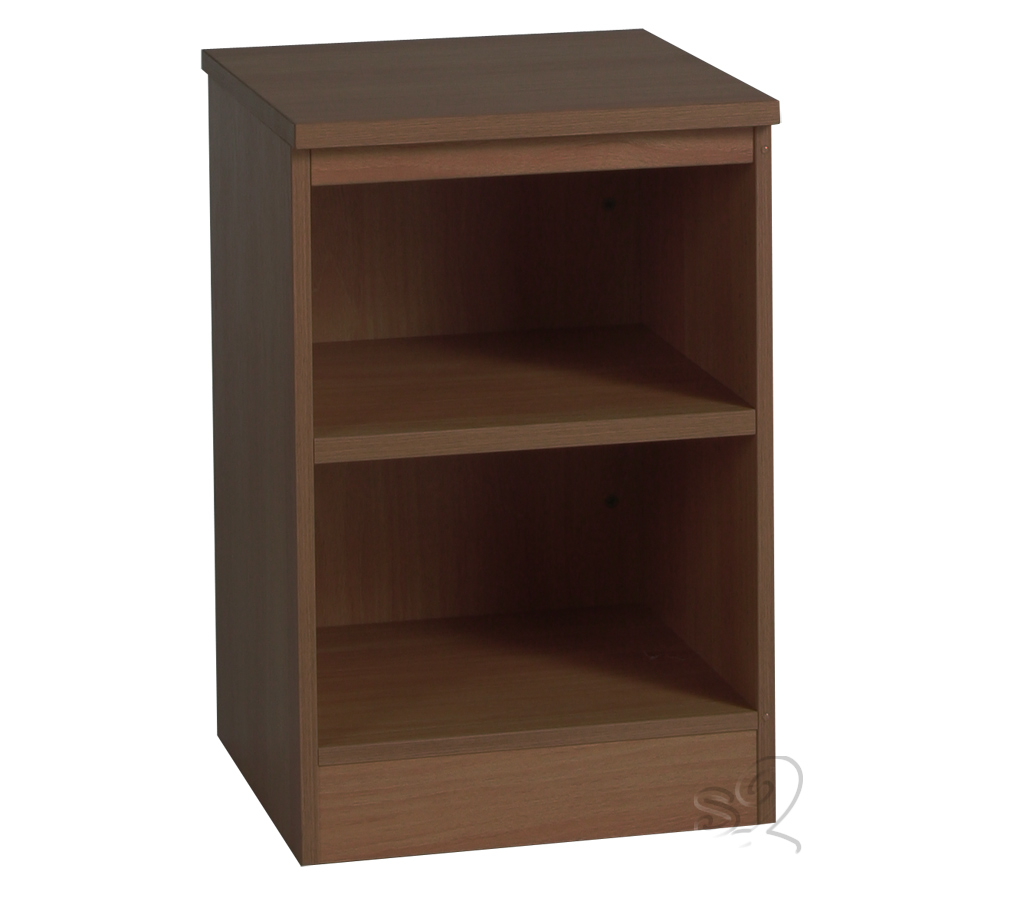 Walnut Bookcase with 1 shelf 660mm
