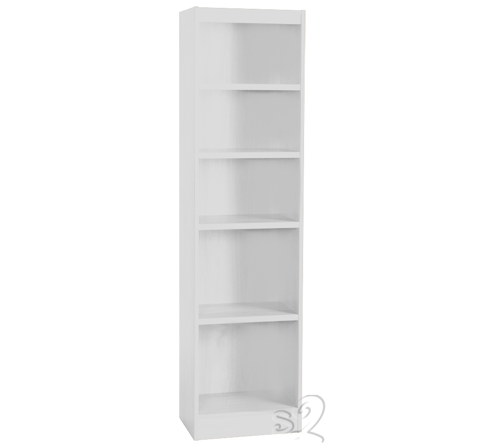 Hampton White Bookcase with 4 shelves