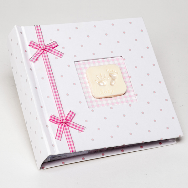 Hand and Footprint Baby Girl Photo Album