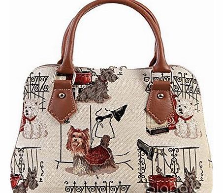 Signare Womens Ladies Tapestry Fashion Handbag Across Body Bag (Convertible) Hunting