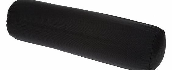 Handelsturm Buckwheat Bolster 50x14cm with removable cotton cover (black). Filled with 100 buckwheat hulls