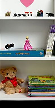 Handmade Furniture SGS Childrens Bookcase, Bedroom Storage Unit, White Bedroom Furniture With Pink Love Heart