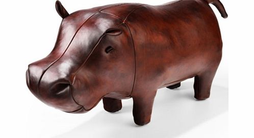 Handmade Leather Hippo - Medium 1223CX