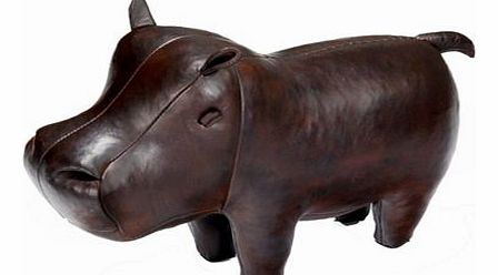 Handmade Leather Hippo - Small 1043CX