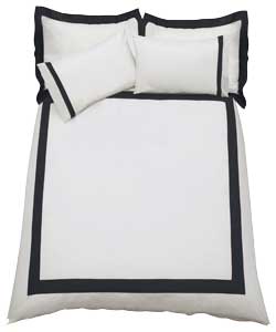 Hannah Grosvenor Black Duvet Cover - Super Kingsize